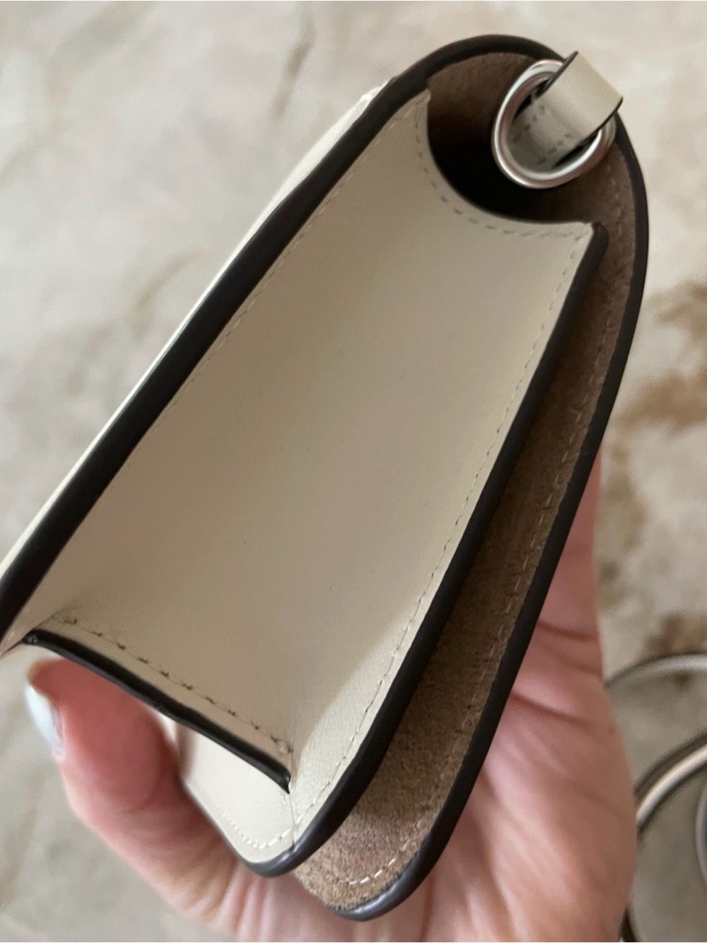 Coach Toni Cream Leather Logo Crossbody - Picture 5 of 5